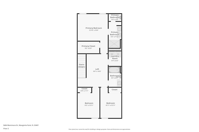 5684 Mentmore Dr, Mangonia Park, FL 33407 - plan