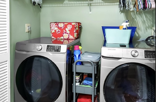 3696 Timberline Dr, West Palm Beach, FL 33406 - washroom with separate washer and dryer
