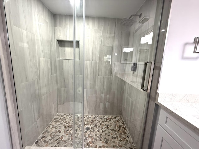208 Palm Beach Trace Dr, Royal Palm Beach, FL 33411 - bathroom with a stall shower and vanity