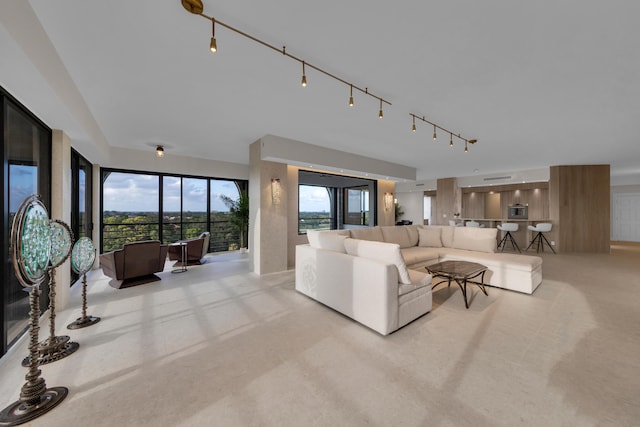 7351 Promenade Dr Unit 801F, Boca Raton, FL 33433 - living room with light carpet