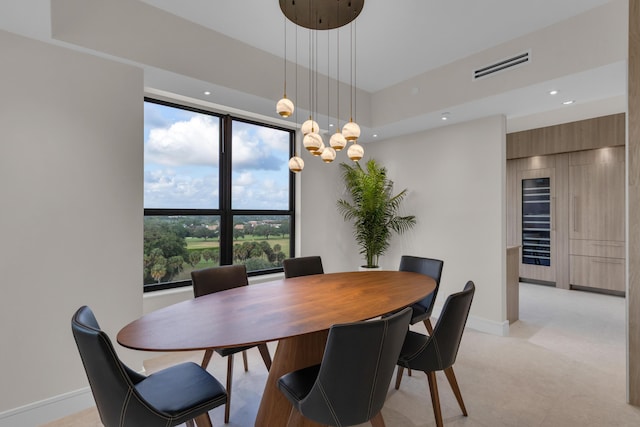 7351 Promenade Dr Unit 801F, Boca Raton, FL 33433 - dining space featuring baseboards and recessed lighting