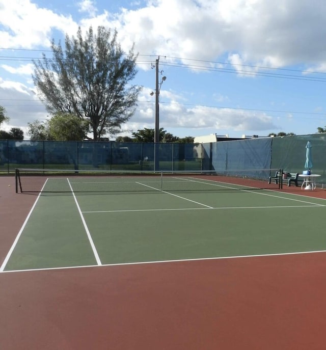 view of sport court featuring community basketball court and fence