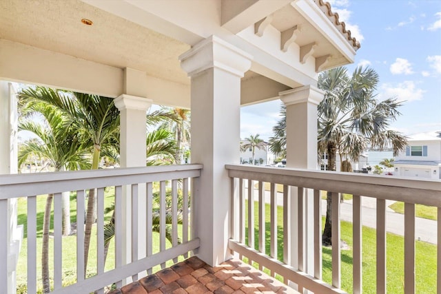 view of balcony