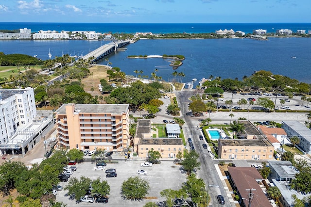 31 S Golfview Rd # 11, Lake Worth Beach, FL 33460 - birds eye view of property featuring a water view