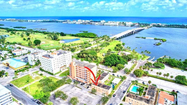 31 S Golfview Rd # 11, Lake Worth Beach, FL 33460 - aerial view featuring a water view