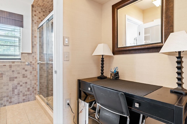 31 S Golfview Rd # 11, Lake Worth Beach, FL 33460 - interior space with tile patterned floors and tile walls