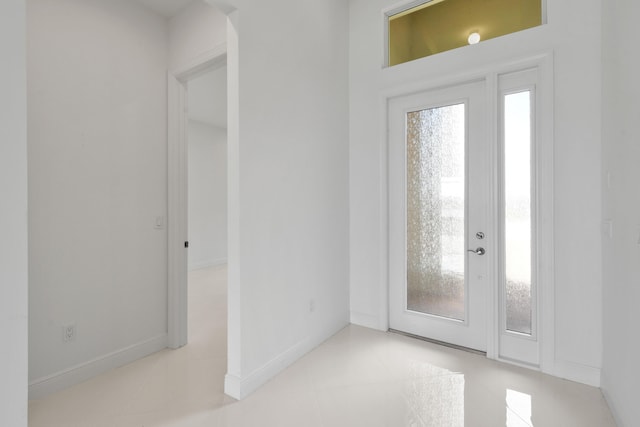 entrance foyer with baseboards