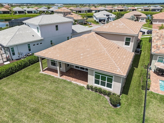drone / aerial view featuring a residential view