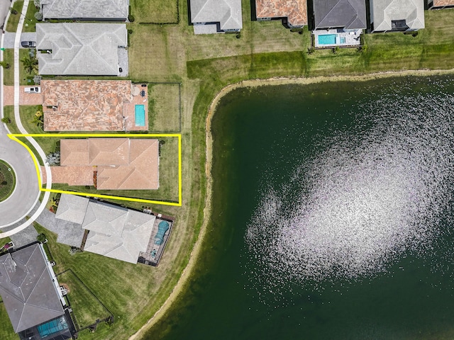 drone / aerial view featuring a residential view