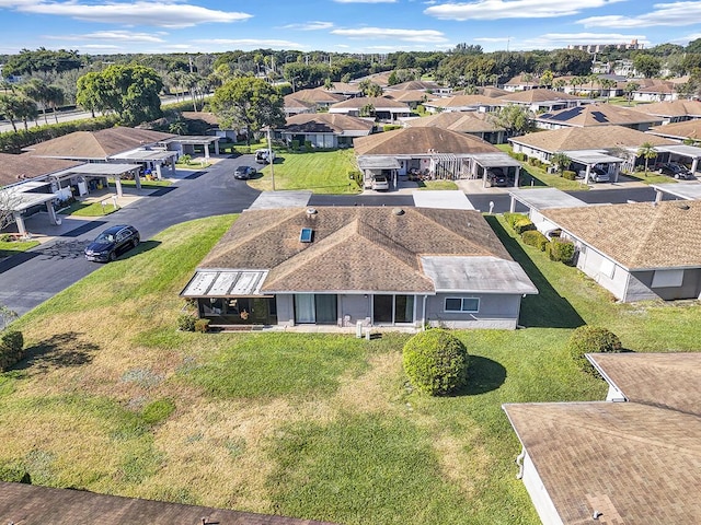 bird's eye view featuring a residential view