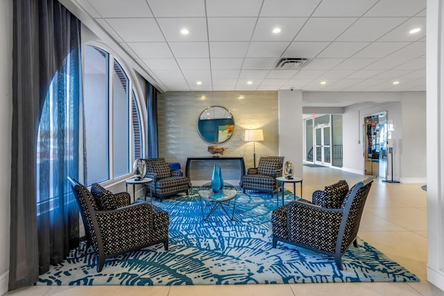 1180 S Ocean Blvd Unit 11D, Boca Raton, FL 33432 - living room featuring recessed lighting