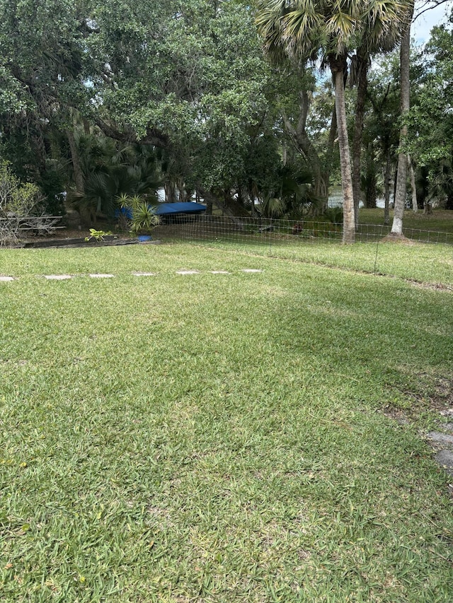 view of yard with view of scattered trees