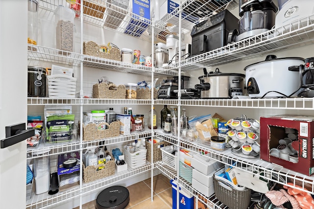 view of storage area
