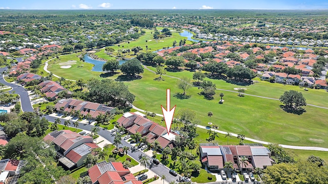 709 Windermere Way, Palm Beach Gardens, FL 33418 - aerial view of property and surrounding area featuring a nearby body of water, a golf course, and nearby suburban area