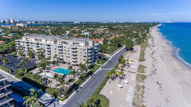 170 N Ocean Blvd Unit 305, Palm Beach, FL 33480 - drone / aerial view featuring a beach view and a water view