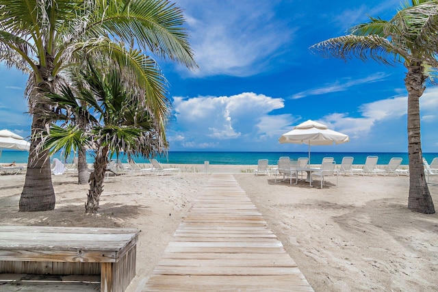 170 N Ocean Blvd Unit 305, Palm Beach, FL 33480 - property view of water featuring a beach view
