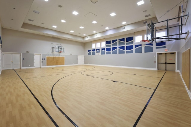 view of basketball court with community basketball court