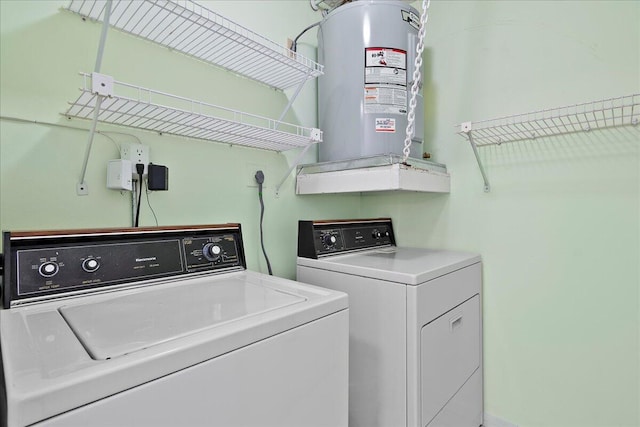 6117 Woodlake Blvd, Greenacres, FL 33463 - washroom featuring washer and dryer and water heater