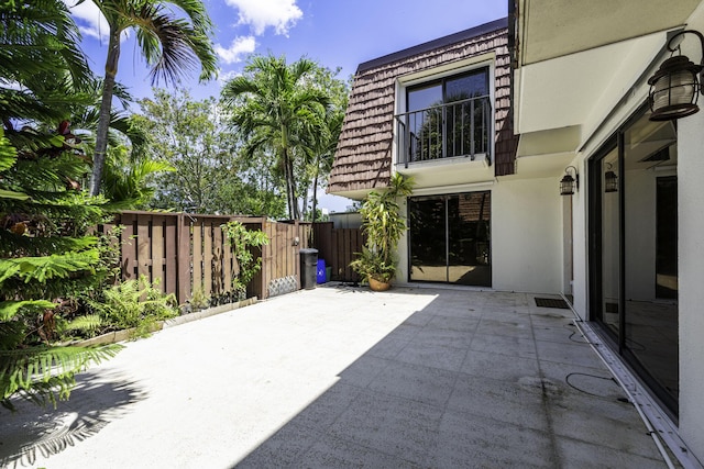 view of patio / terrace with fence