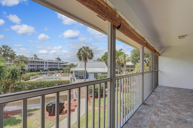 1852 SW Palm City Rd Unit 202, Stuart, FL 34994 - balcony featuring view of pool