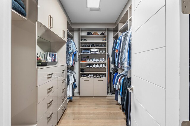 3200 S Ocean Blvd Unit 101, Highland Beach, FL 33487 - spacious closet featuring light wood-type flooring