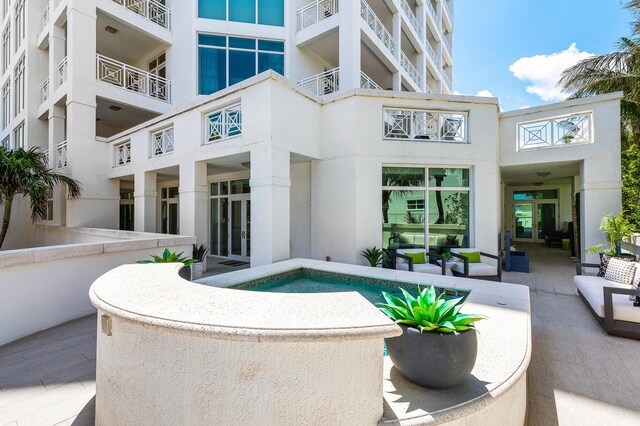 3200 S Ocean Blvd Unit 101, Highland Beach, FL 33487 - view of patio / terrace featuring french doors