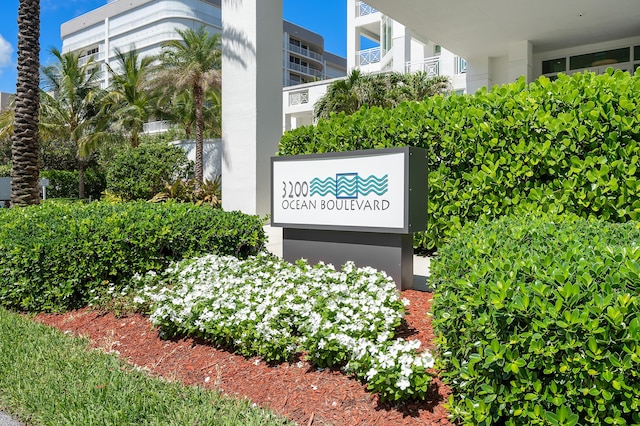 3200 S Ocean Blvd Unit 101, Highland Beach, FL 33487 - view of community / neighborhood sign