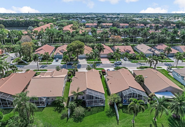 drone / aerial view featuring a residential view