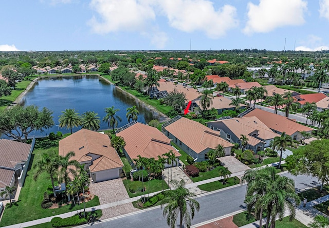 9703 Harbour Lake Cir, Boynton Beach, FL 33437 - aerial perspective of suburban area featuring a large body of water