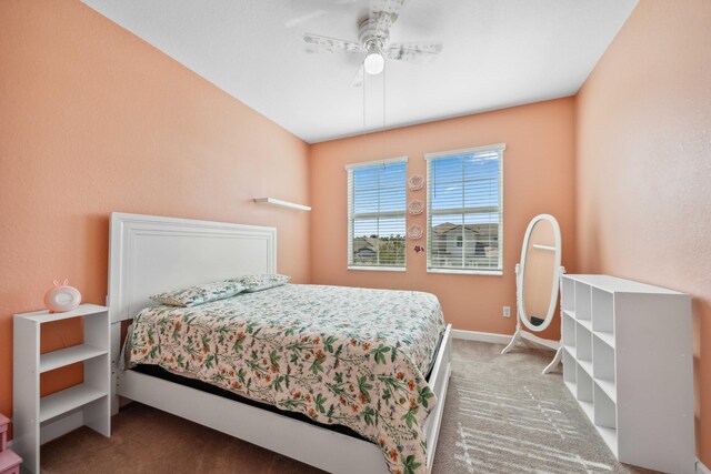 1104 Wandering Willow Way, Loxahatchee, FL 33470 - carpeted bedroom featuring baseboards and ceiling fan