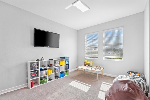1104 Wandering Willow Way, Loxahatchee, FL 33470 - rec room featuring carpet floors and baseboards
