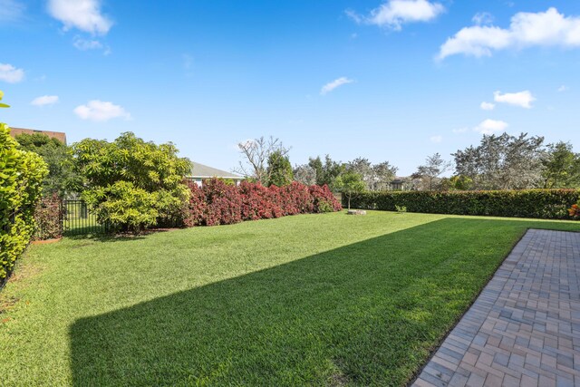 1104 Wandering Willow Way, Loxahatchee, FL 33470 - view of yard featuring a fenced backyard