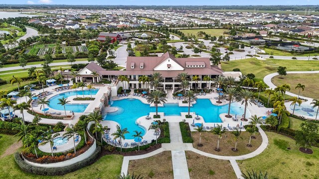 1104 Wandering Willow Way, Loxahatchee, FL 33470 - community pool with a residential view