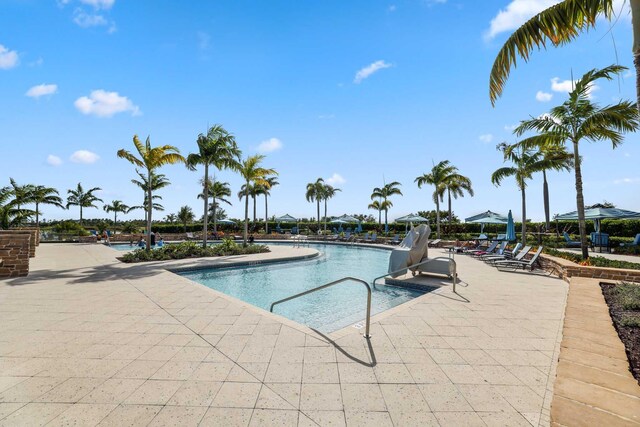 1104 Wandering Willow Way, Loxahatchee, FL 33470 - pool featuring a patio