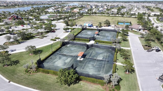 1104 Wandering Willow Way, Loxahatchee, FL 33470 - bird's eye view featuring a water view and a residential view