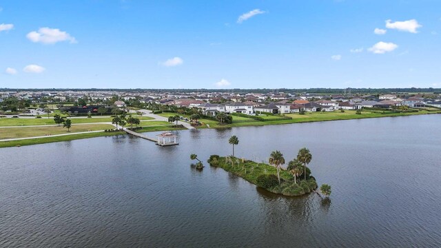 1104 Wandering Willow Way, Loxahatchee, FL 33470 - bird's eye view featuring a residential view and a water view