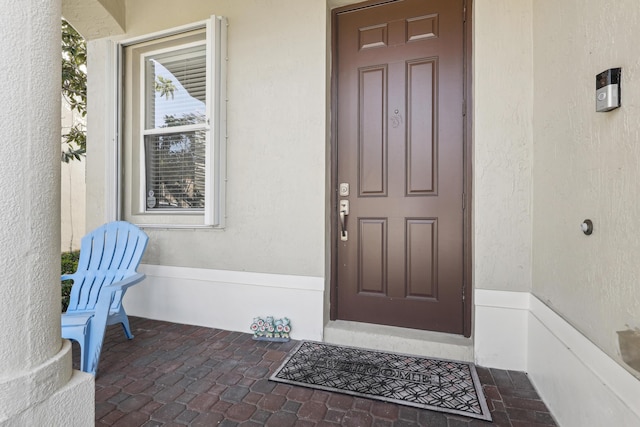 1070 Grove Park Cir, Boynton Beach, FL 33436 - property entrance with stucco siding