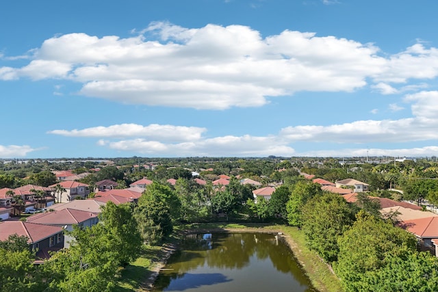 1070 Grove Park Cir, Boynton Beach, FL 33436 - aerial view with a water view and a residential view