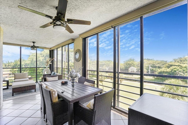 7572 Regency Lake Dr Unit 501, Boca Raton, FL 33433 - sunroom / solarium with ceiling fan