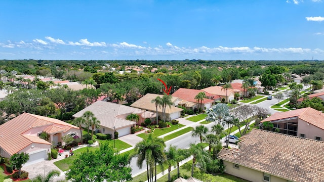 5266 Landon Cir, Boynton Beach, FL 33437 - bird's eye view featuring a residential view