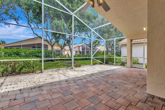 5266 Landon Cir, Boynton Beach, FL 33437 - view of patio / terrace featuring a lanai