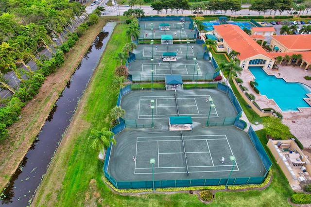 5266 Landon Cir, Boynton Beach, FL 33437 - drone / aerial view featuring a water view