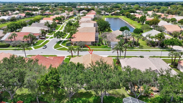 5266 Landon Cir, Boynton Beach, FL 33437 - aerial view featuring a water view and a residential view