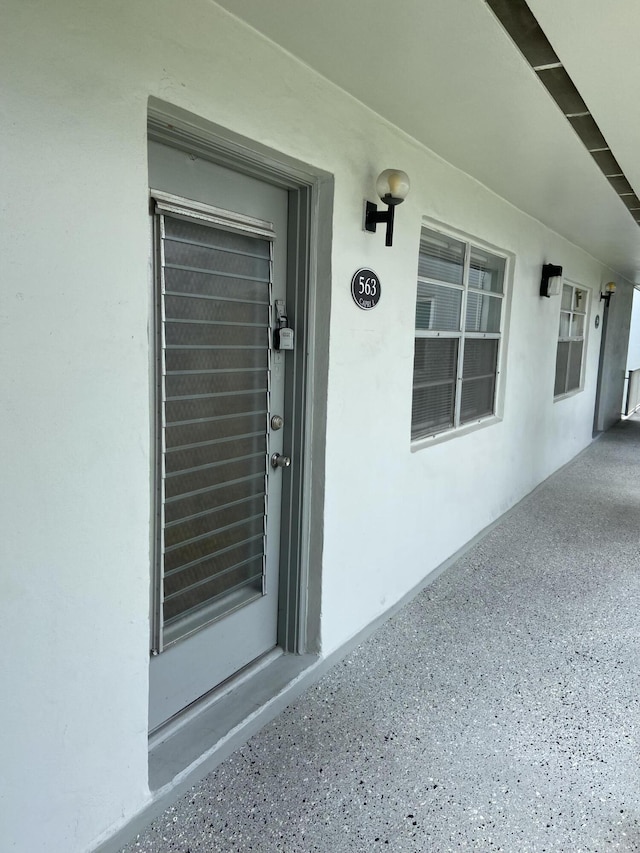 563 Capri L, Delray Beach, FL 33484 - entrance to property with stucco siding