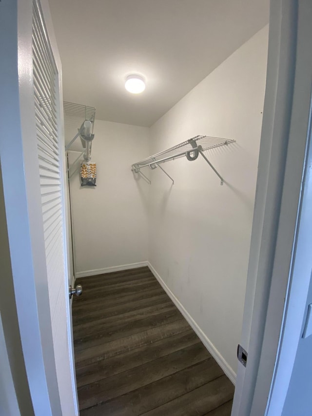 563 Capri L, Delray Beach, FL 33484 - spacious closet featuring dark wood-style flooring