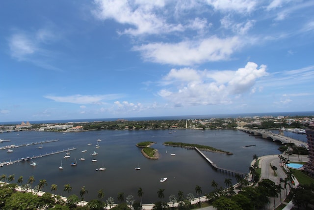 529 S Flagler Dr Unit 25F, West Palm Beach, FL 33401 - view of water feature