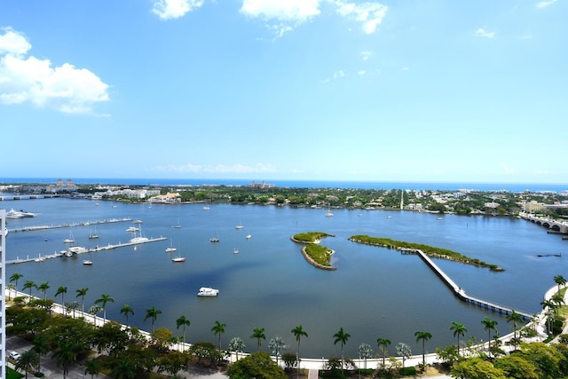 529 S Flagler Dr Unit 25F, West Palm Beach, FL 33401 - exterior space featuring a water view