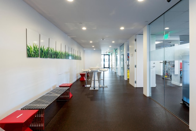 529 S Flagler Dr Unit 25F, West Palm Beach, FL 33401 - corridor featuring recessed lighting