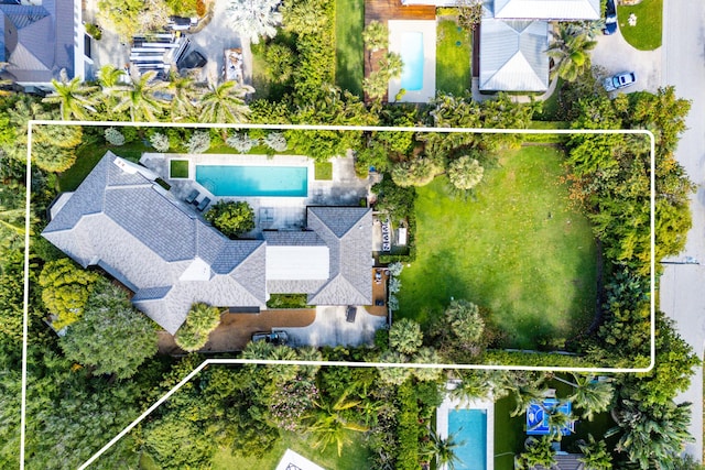 5 Osprey Ct, Ocean Ridge, FL 33435 - view of property location featuring a pool and property boundaries highlighted