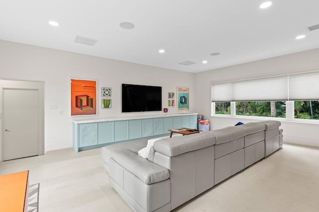5 Osprey Ct, Ocean Ridge, FL 33435 - living room with recessed lighting and baseboards